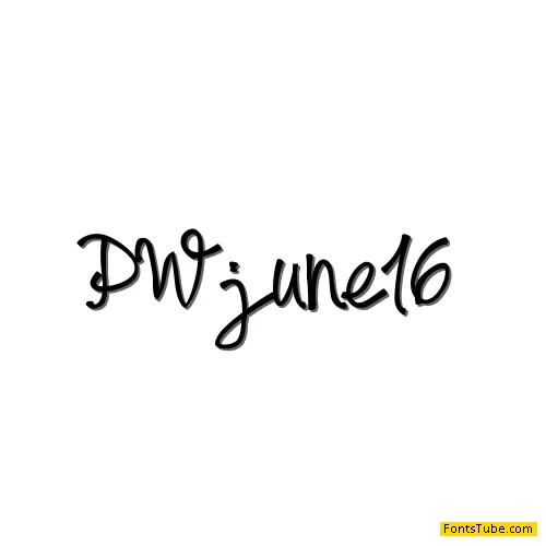 PWjune16 Font
