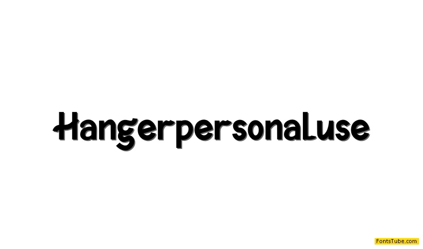 Hangerpersonaluse Font