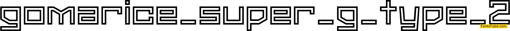 Super G-Type 2 Font