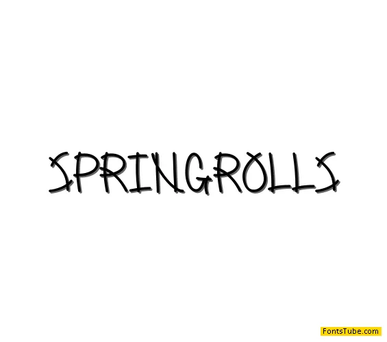 Spring Rolls Font