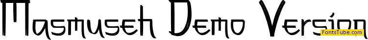 Masmuseh Demo Version Font