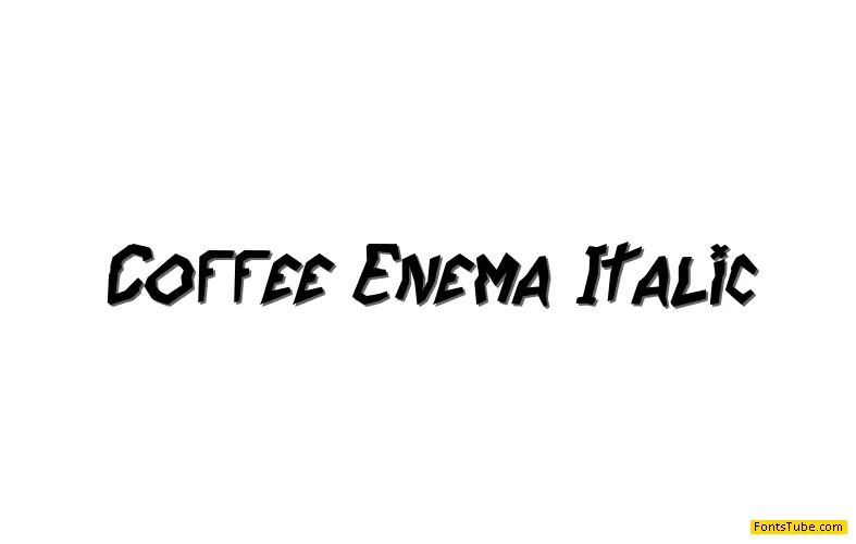 Coffee Enema Font Family