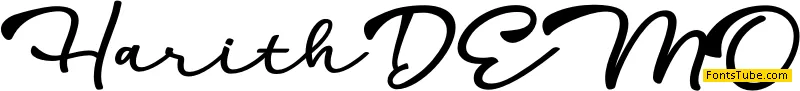 Harith DEMO Font