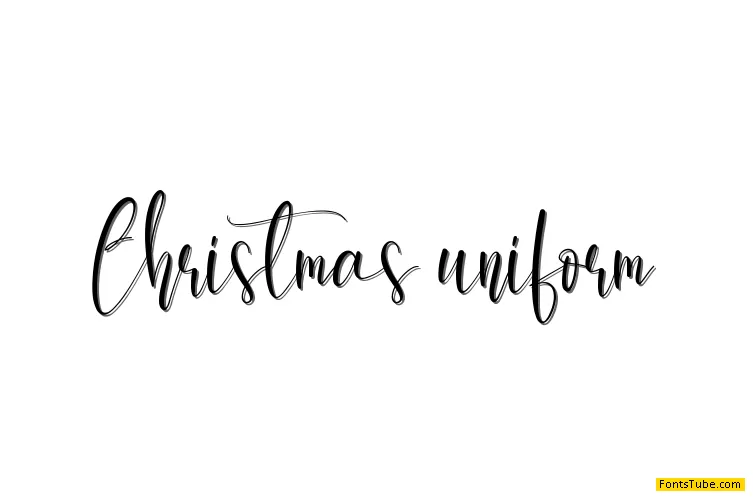 Christmas Uniform Font