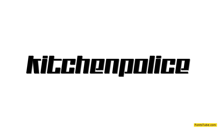 Kitchen police Font