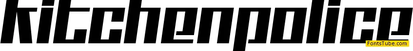 Kitchen police Font