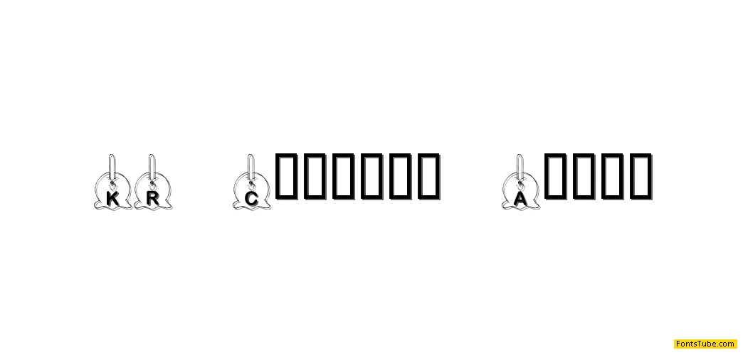 KR Caramel Apple Font