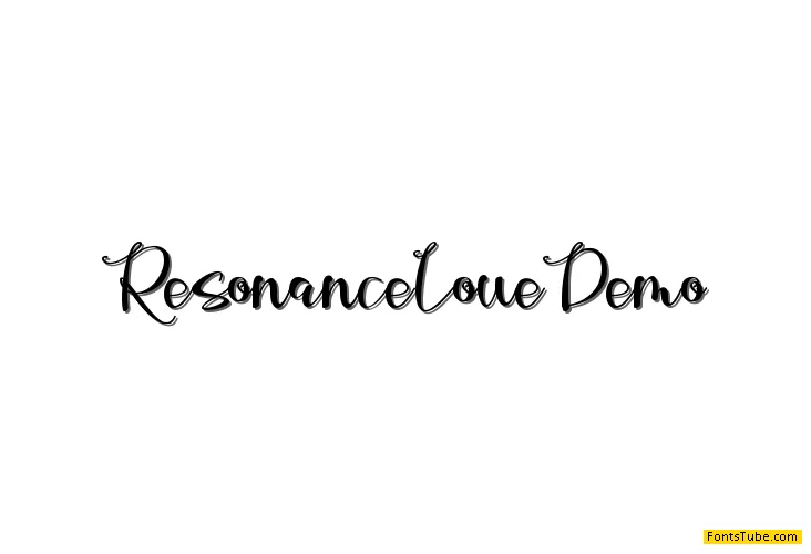 Resonance Love Demo Font