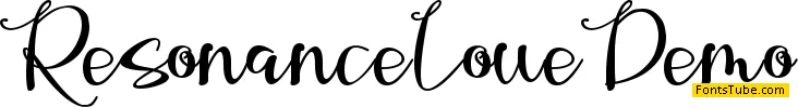Resonance Love Demo Font