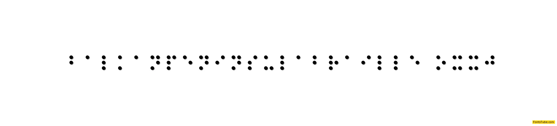 Balkan Peninsula Braille