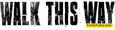 Walk this way Font
