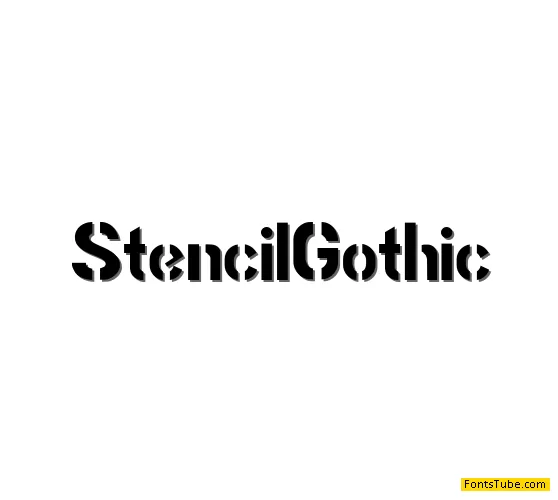 Stencil Gothic Font