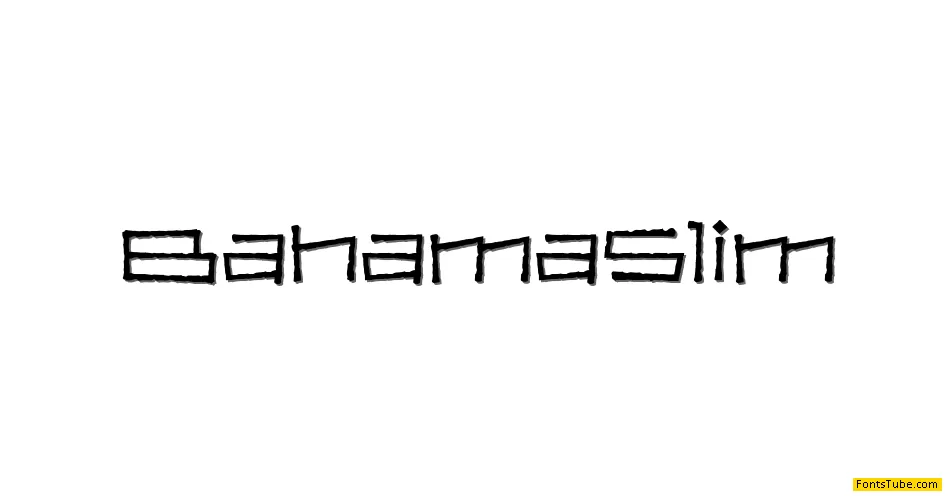 Bahama Slim Font