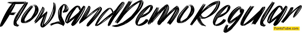 Flowsand Demo Font