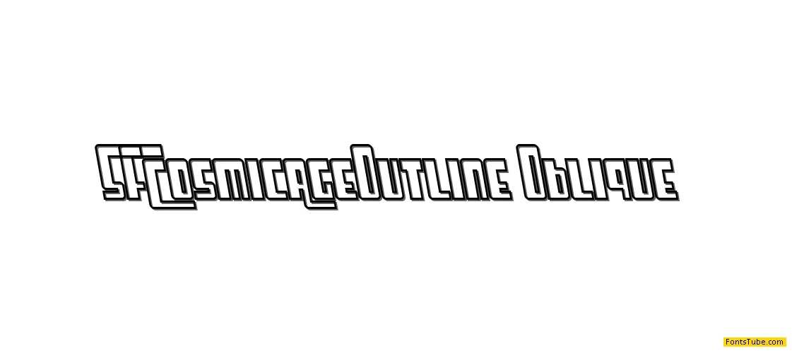 SF Cosmic Age Font Family