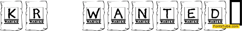 KR Wanted! Font