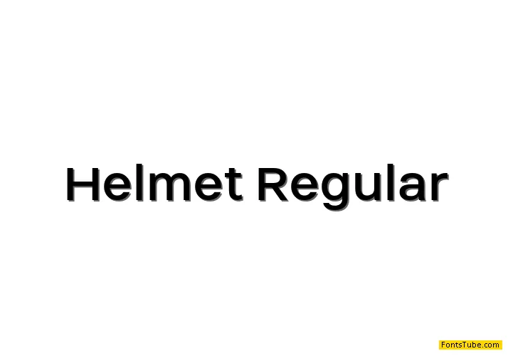 Helmet Font