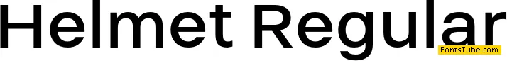 Helmet Font