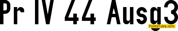 PreussischeI V44 Ausgabe 3 Font