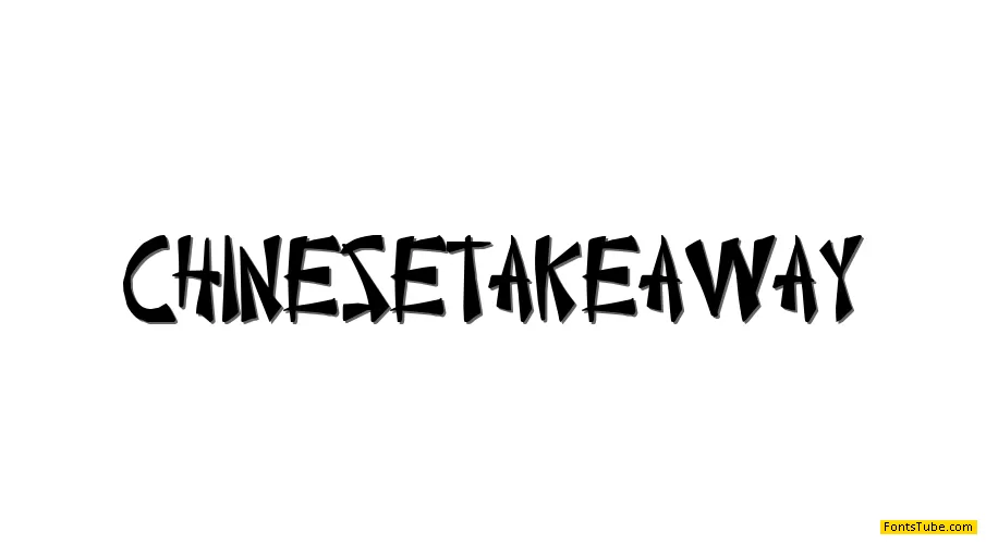 Chinese Takeaway Font