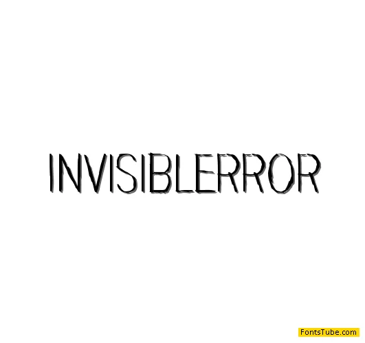 Invisiblerror Font Family