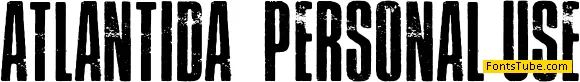 Atlantida PERSONAL USE Font